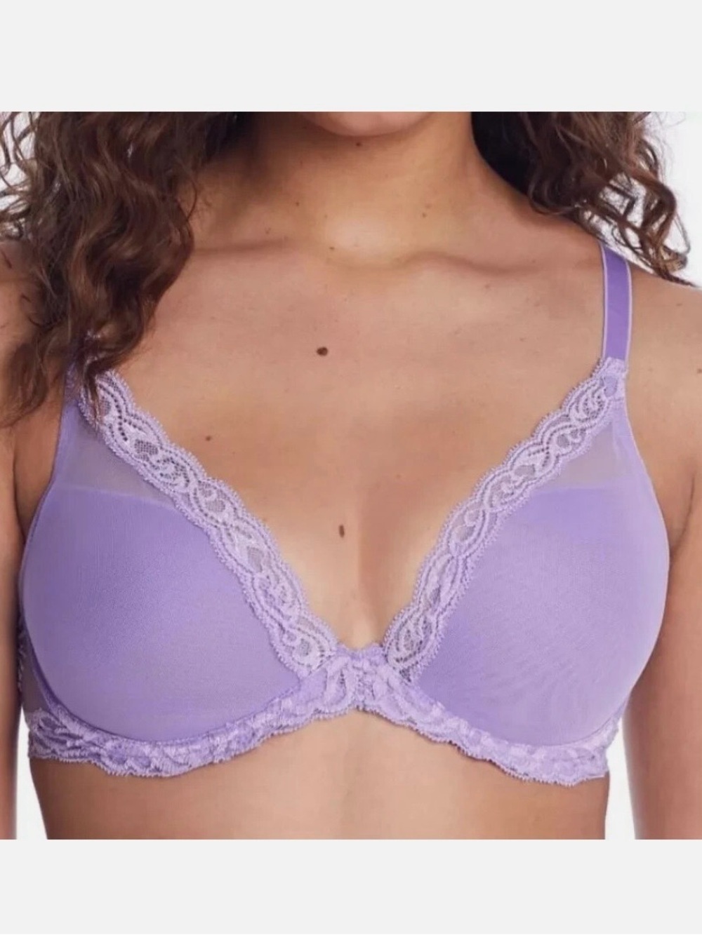 NATORI FEATHERS CONTOUR PLUNGE
UNDERWIRE BRA LIGHT LILAC
